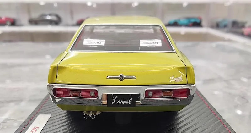 1:18 Nissan 1972 Laurel 2000SGX C130 Yellow Die Cast Model Car