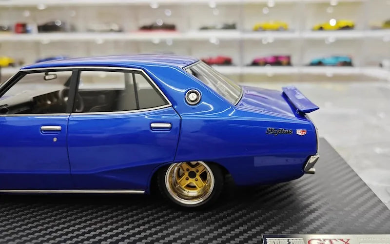 1:18 Nissan 1972 Skyline 2000 GT-X GC110 Blue Die Cast Model Car