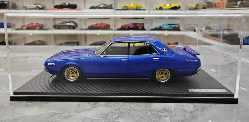 1:18 Nissan 1972 Skyline 2000 GT-X GC110 Blue Die Cast Model Car