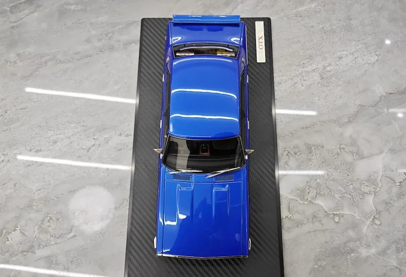 1:18 Nissan 1972 Skyline 2000 GT-X GC110 Blue Die Cast Model Car