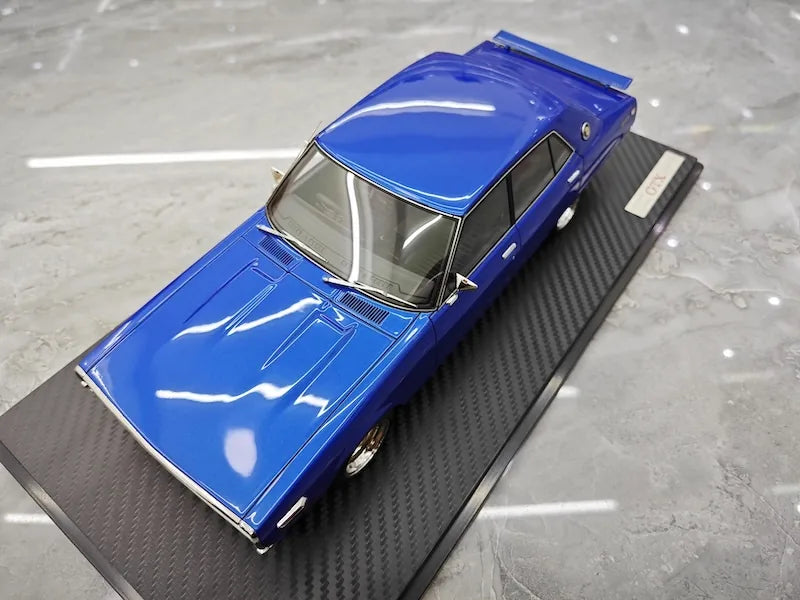 1:18 Nissan 1972 Skyline 2000 GT-X GC110 Blue Die Cast Model Car