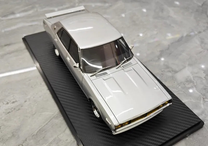 1:18 Nissan 1972 Skyline 2000 GT-X GC110 Silver Die Cast Model Car