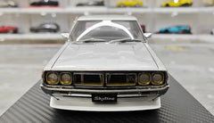 1:18 Nissan 1972 Skyline 2000 GT-X GC110 Silver Die Cast Model Car