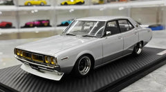 1:18 Nissan 1972 Skyline 2000 GT-X GC110 Silver Die Cast Model Car