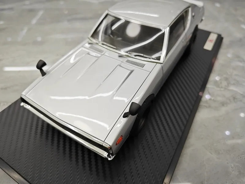1:18 Nissan 1973 Skyline 2000 GT-R KPGC110 Silver Die Cast Model Car