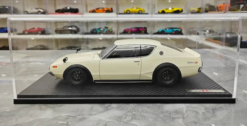 1:18 Nissan 1973 Skyline 2000 GT-R KPGC110 White Die Cast Model Car