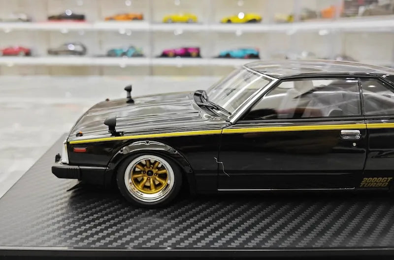 1:18 Nissan 1978 Skyline 2000GT Turbo C211 Black Die Cast Model Car