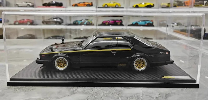 1:18 Nissan 1978 Skyline 2000GT Turbo C211 Black Die Cast Model Car