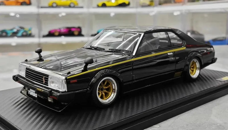 1:18 Nissan 1978 Skyline 2000GT Turbo C211 Black Die Cast Model Car
