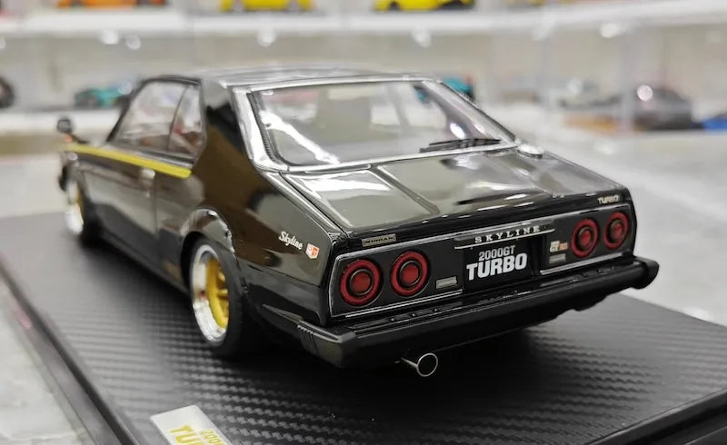 1:18 Nissan 1978 Skyline 2000GT Turbo C211 Black Die Cast Model Car