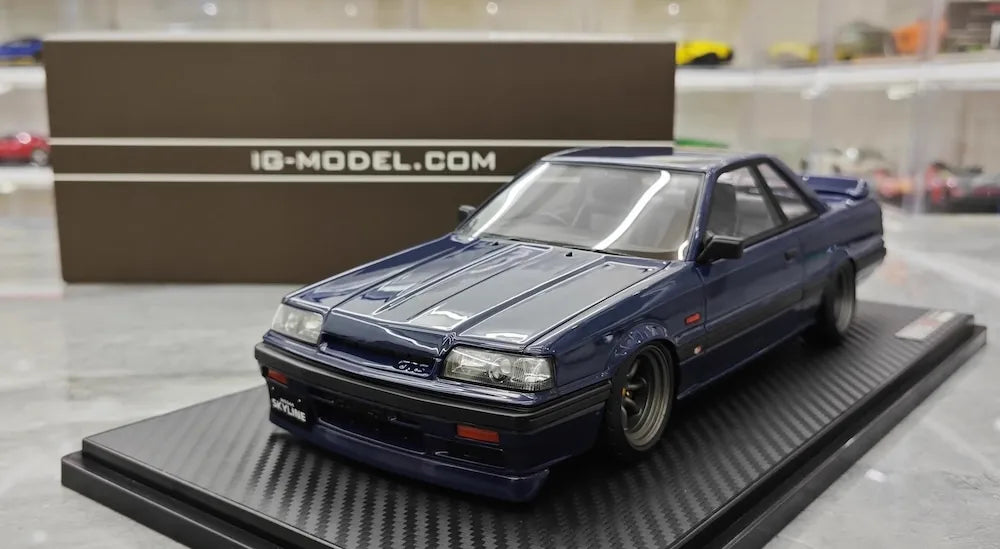 1:18 Nissan 1985 Skyline GTS R31 Blue Die Cast Model Car