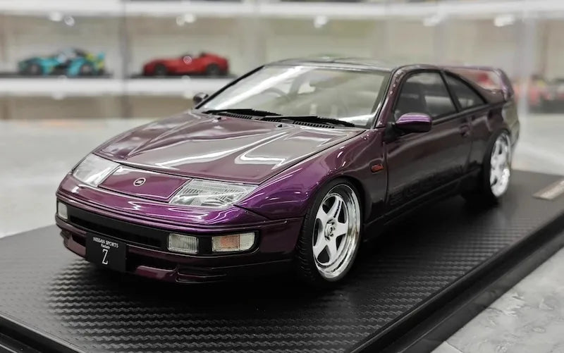 1:18 Nissan 1989 Fairlady Z 300ZX Z32 Purple Die Cast Model Car