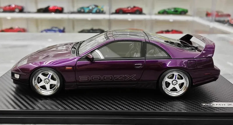 1:18 Nissan 1989 Fairlady Z 300ZX Z32 Purple Die Cast Model Car