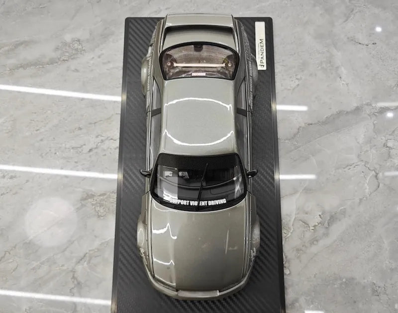 1:18 Nissan 1995 Skyline GT-R R33 Gray Die Cast Model Car