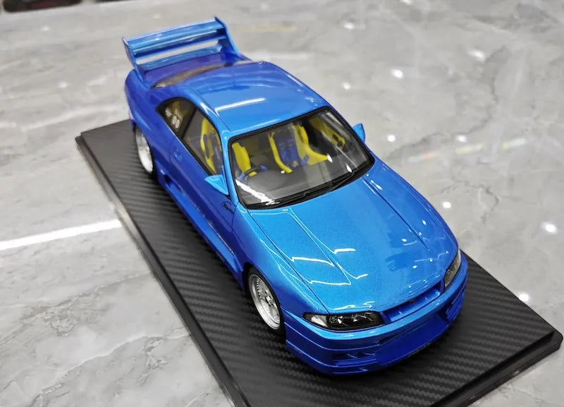 1:18 Nissan 1995 Skyline GT-R R33 Greddy BCNR33 Blue Die Cast Model Car