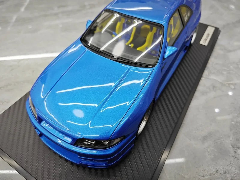 1:18 Nissan 1995 Skyline GT-R R33 Greddy BCNR33 Blue Die Cast Model Car