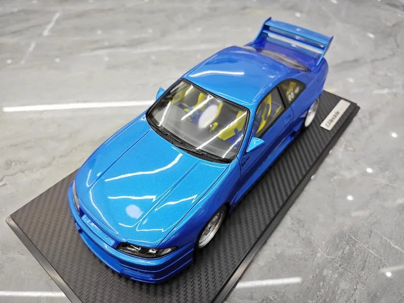1:18 Nissan 1995 Skyline GT-R R33 Greddy BCNR33 Blue Die Cast Model Car