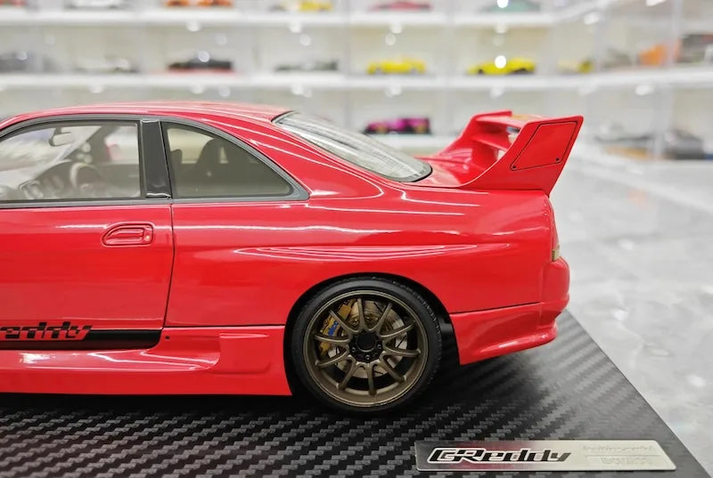 1:18 Nissan 1995 Skyline GT-R R33 Greddy BCNR33 Red Die Cast Model Car