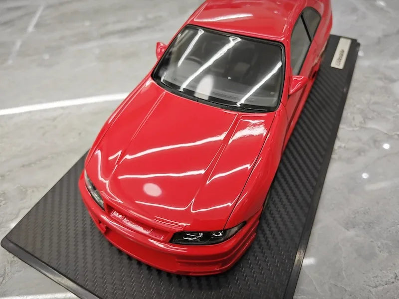 1:18 Nissan 1995 Skyline GT-R R33 Greddy BCNR33 Red Die Cast Model Car