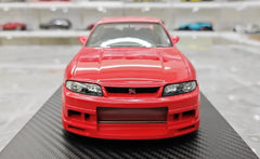 1:18 Nissan 1995 Skyline GT-R R33 Greddy BCNR33 Red Die Cast Model Car