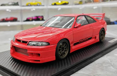 1:18 Nissan 1995 Skyline GT-R R33 Greddy BCNR33 Red Die Cast Model Car