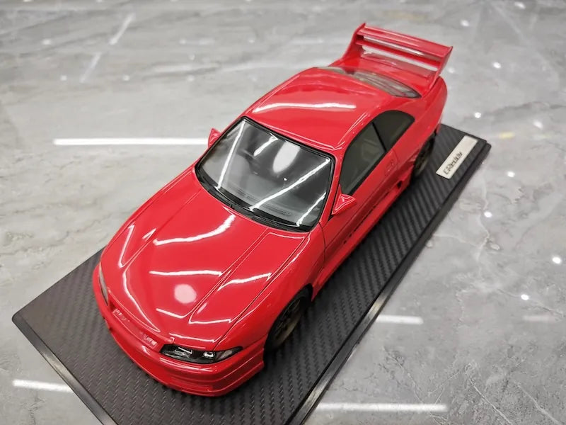 1:18 Nissan 1995 Skyline GT-R R33 Greddy BCNR33 Red Die Cast Model Car
