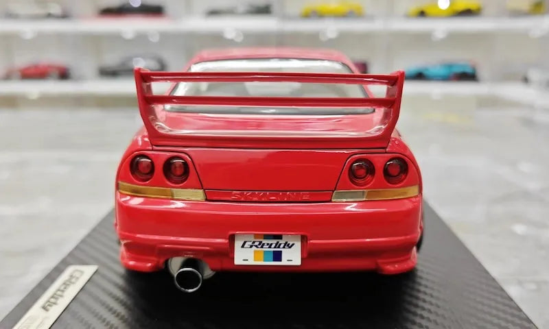 1:18 Nissan 1995 Skyline GT-R R33 Greddy BCNR33 Red Die Cast Model Car