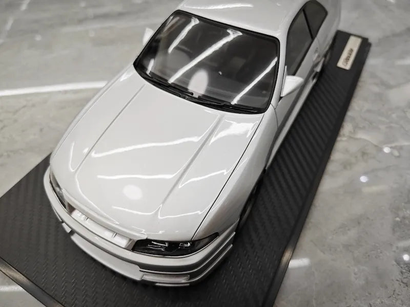 1:18 Nissan 1995 Skyline GT-R R33 Greddy BCNR33 White Die Cast Model Car