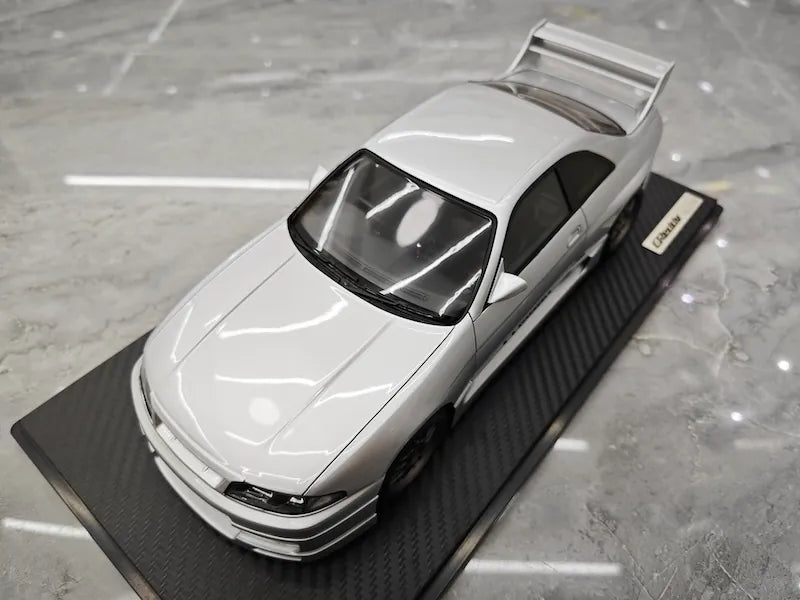 1:18 Nissan 1995 Skyline GT-R R33 Greddy BCNR33 White Die Cast Model Car