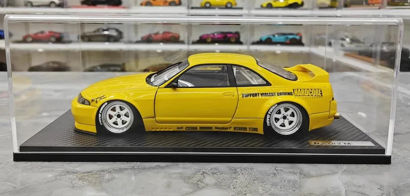1:18 Nissan 1995 Skyline GT-R R33 Yellow Die Cast Model Car
