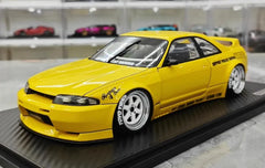 1:18 Nissan 1995 Skyline GT-R R33 Yellow Die Cast Model Car