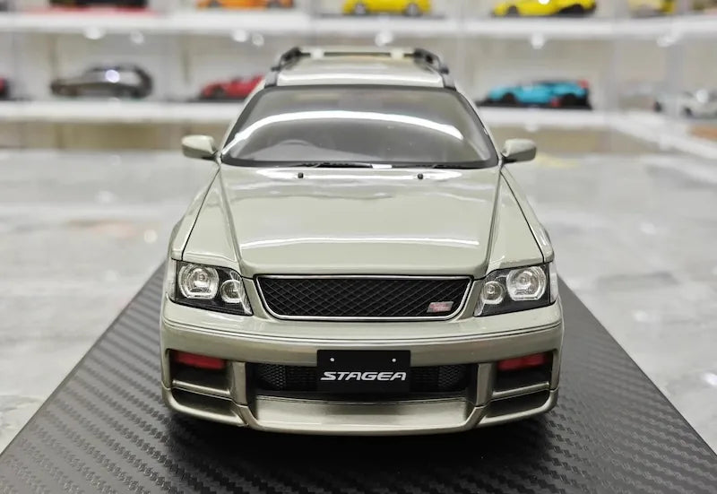 1:18 Nissan 1996 Stagea 260RS WGNC34 Gray Die Cast Model Car