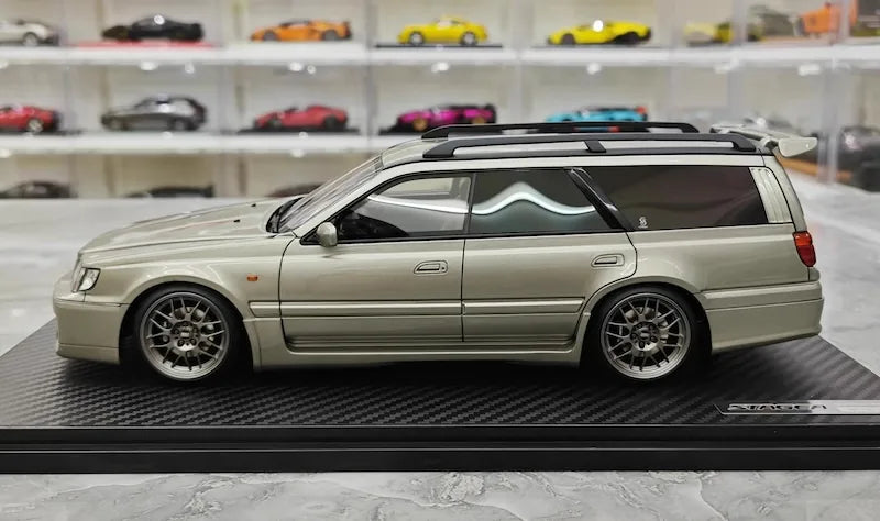 1:18 Nissan 1996 Stagea 260RS WGNC34 Gray Die Cast Model Car