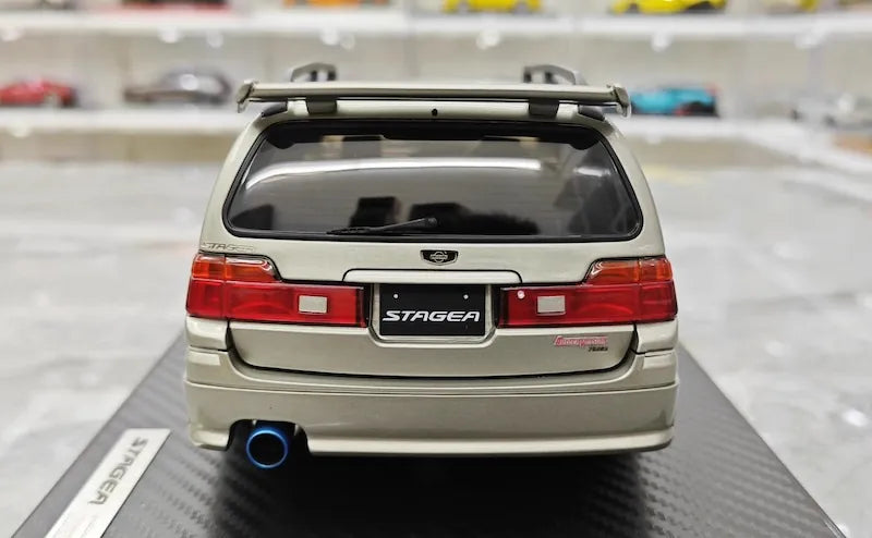 1:18 Nissan 1996 Stagea 260RS WGNC34 Gray Die Cast Model Car