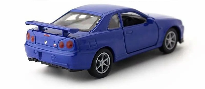 1:36 Nissan 1999 Skyline GT-R R34 Die Cast Model Car
