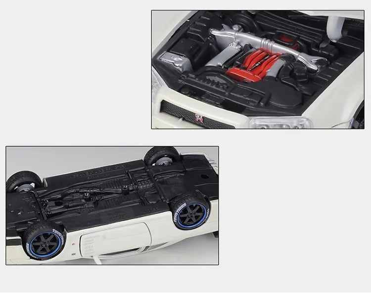 1:24 Nissan 1999 Skyline GT-R R34 Die Cast Model Car