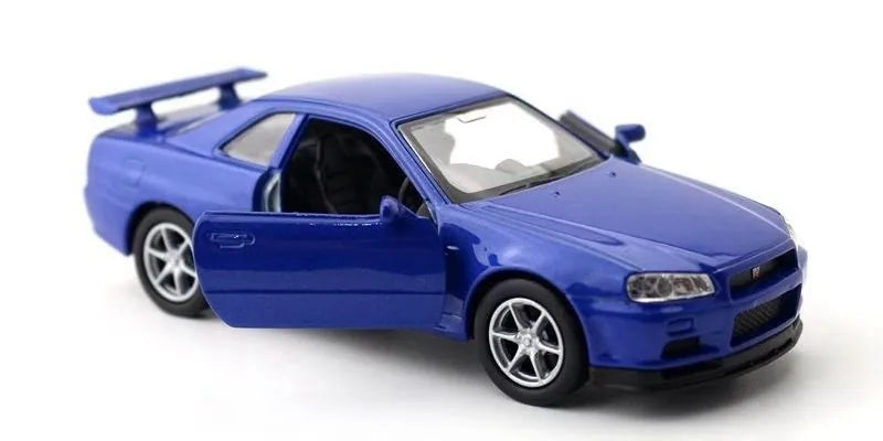 1:36 Nissan 1999 Skyline GT-R R34 Die Cast Model Car