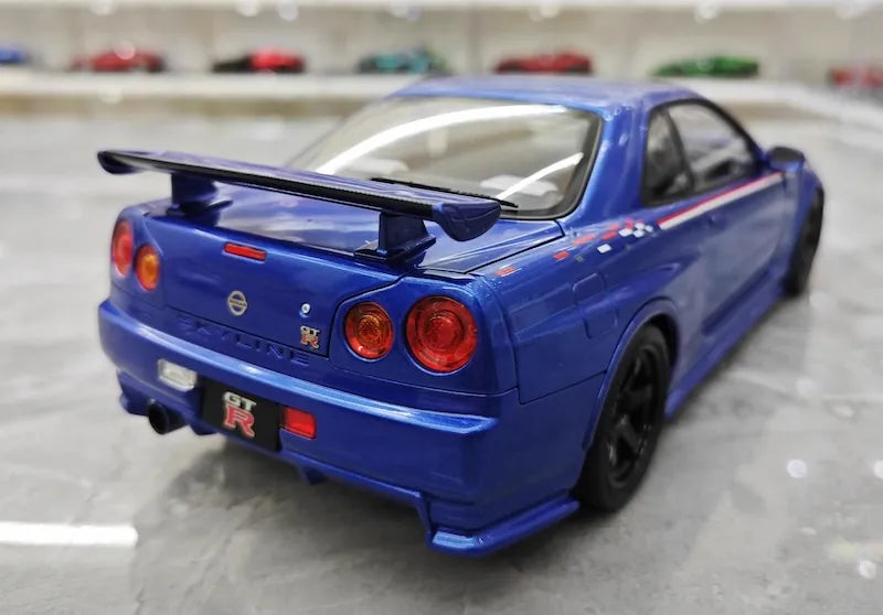 1:18 Nissan 1996 Stagea 260RS WGNC34 Blue Die Cast Model Car