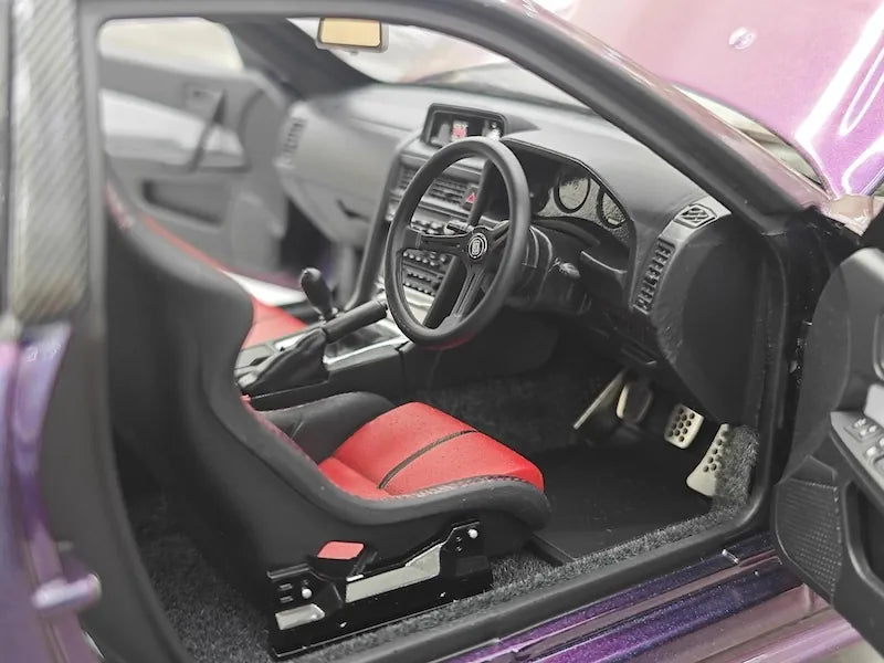 1:18 Nissan 1999 Skyline GT-R R34 R-tune Purple Die Cast Model Car