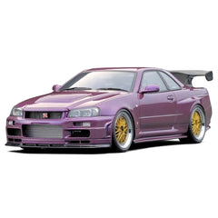 1:18 Nissan 1999 Skyline GT-R R34 R-tune Purple Die Cast Model Car