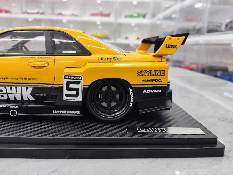 1:18 Nissan 1999 Skyline LB-ER34 Super Silhouette Die Cast Model Car