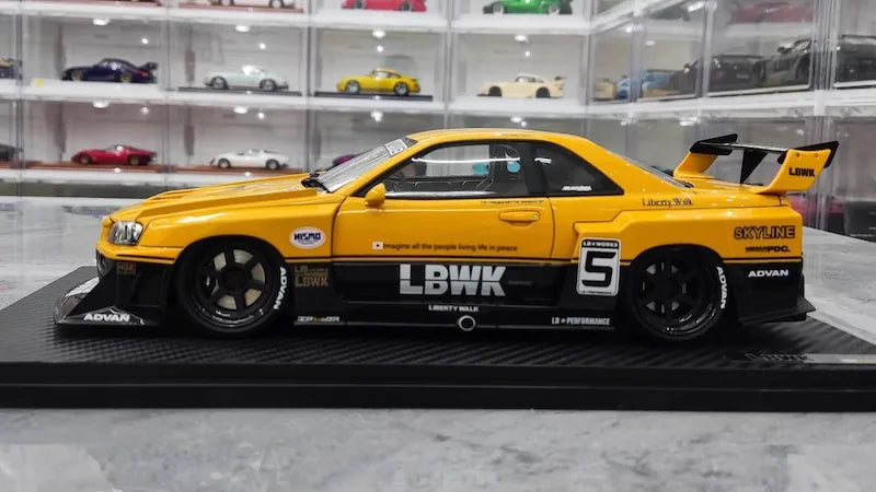 1:18 Nissan 1999 Skyline LB-ER34 Super Silhouette Die Cast Model Car
