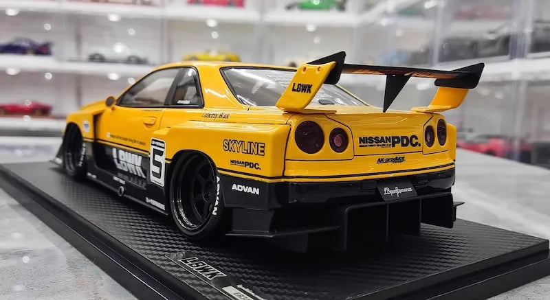 1:18 Nissan 1999 Skyline LB-ER34 Super Silhouette Die Cast Model Car