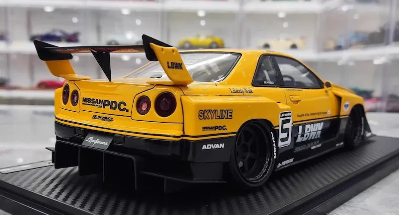 1:18 Nissan 1999 Skyline LB-ER34 Super Silhouette Die Cast Model Car