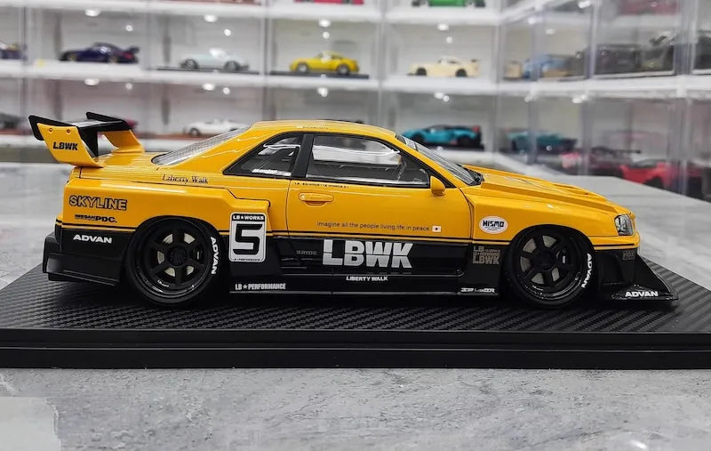 1:18 Nissan 1999 Skyline LB-ER34 Super Silhouette Die Cast Model Car