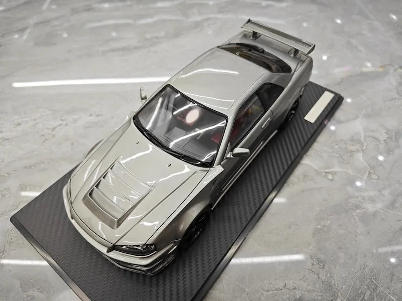 1:18 Nissan 1999 Skyline GT-R BNR34 Gray Die Cast Model Car