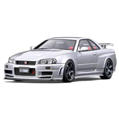 1:18 Nissan 1999 Skyline GT-R BNR34 Silver Die Cast Model Car