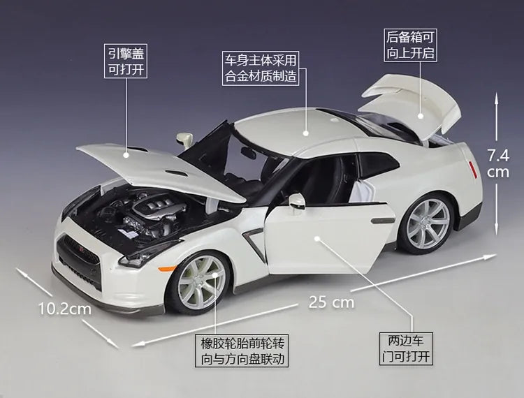 1:18 Nissan 2009 GTR R35 Die Cast Model Car