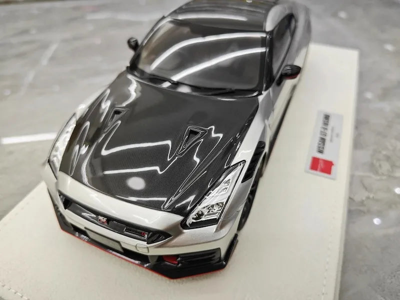1:18 Nissan 2024 GT-R R35 Nismo Silver Die Cast Model Car