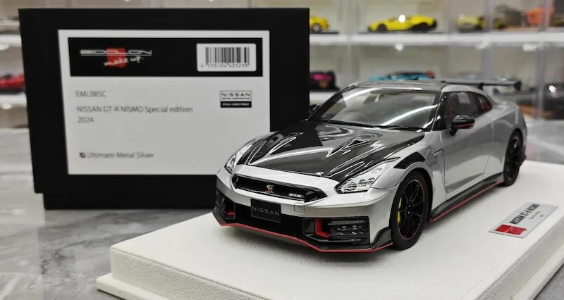 1:18 Nissan 2024 GT-R R35 Nismo Silver Die Cast Model Car
